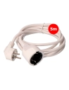 Rallonge Électrique 3x1,5mm T/Tl 5m Blanche Edm