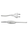 Cordon D'alimentation Avec Interrupteur 3a 1,5m 2x0,75mm Câble Plat Blanc Edm