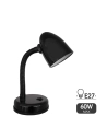 Lampe De Table Modèle Amsterdam E27 60w Couleur Noire Edm