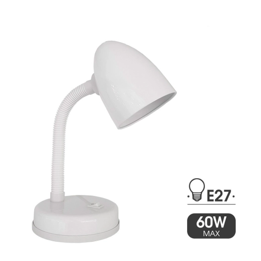 Lampe De Table Modèle Amsterdam E27 60w Couleur Blanche Edm
