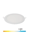 Downlight Led Encastré Rond 20w Lumière Froide 6400k 1500lm Blanc Ø22.5cm Edm