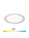 Downlight Led Encastré Rond 20w Lumière Du Jour 4000k 1500lm Chrome Ø22.5cm Edm