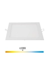 Downlight Led Encastrable Carre 20w Lumière Du Jour 4000k 1500lm Blanc 22x22cm Edm