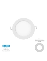 Mini Downlight Led Rond 6w 6400k Lumière Froide. Couleur Blanc Ø11,7cm Edm