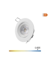 Downlight Led Encastré Rond 5w 6400k Lumière Froide Cadre Blanc Ø9cm Edm