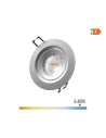 Downlight Led Encastré Rond 5w 6400k Lumière Froid. Cadre Chrome Ø9cm Edm