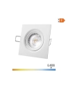 Downlight Led Encastré Carré 5w 6400k Lumière Froide Cadre Blanc 9x9cm Edm