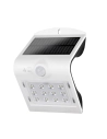 Support Mural Solaire 1.5w 220lm Rechargeable. Capteur De Présence (2-6m) Couleur Blanche 9,5x7,3x13cm Edm