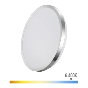 Support Mural Surface Super Led 24w 2490lm 6500k Lumière Froide. Cadre Chromé Edm