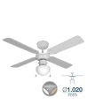 Ventilateur De Plafond Caribe Blanc Puissance: 50w Palmes: Ø102cm Edm