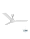 Ventilateur De Plafond Modèle Industriel Blanc Puissance : 60w Pales : Ø140cm Avec Contrôleur Mural Edm