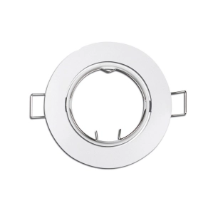 3 Bague Halogène Métallique. Oscillant. Couleur Blanche. Ø8.4cm Edm