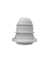 10 Douille Semi-Filetee Blanche E-27 + Rondelle (RETRACTABLE) Edm
