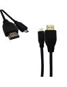 Connection Hdmi À Micro Hdmi Haute Vitesse 1,4 Mâle Mâle 1m
