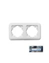 Cadre Prise Encastrable 2 Postes ''TERM'' Edm (SACHET Blister)