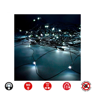 Rideau Red Icicle Easy-Connect 2x1,5m 90 Led Blanc Froid 30v (USAGE Int. Ext.) Edm Total 1,62w