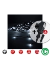 Rideau Avec Programmeur Easy-Connect 2x1m 10 Bandes 100 Leds Blanc Froid Edm