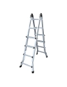Échelle Télescopique Multifonction En Aluminium 2x4+4 Marches En131-4 Edm