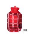 Sac À Eau Chaude Classique Ecossaise Rouge 2 L