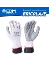 6 Gant De Bricolage En Polyester Enduit De Nitrile Taille 10 Edm