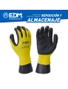 6 Gant De Remplacement Et Stockage En Polyester Enduit. Écran Tactile En Polyuréthane Approprié Taille 7 Edm