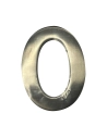 Numéro De Maison 0 En Nickel Mat 10cm Fixation Invisible