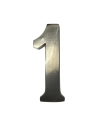 Numéro De Maison 1 En Nickel Mat 10cm Fixation Invisible