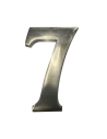 Numéro De Maison 7 En Nickel Mat 10cm Fixation Invisible