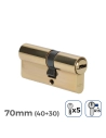 Cylindre De Porte 70mm (40+30MM) Largeur De Came R15 5 Clés De Sécurité Inclus Edm