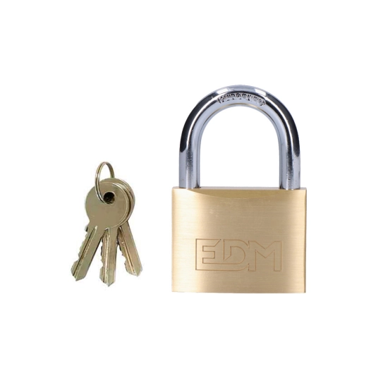 Cadenas Laiton Arc Normale 60x36mm Blister Edm