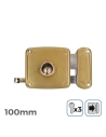 Serrure Droite 100mm 3 Clés Inclus