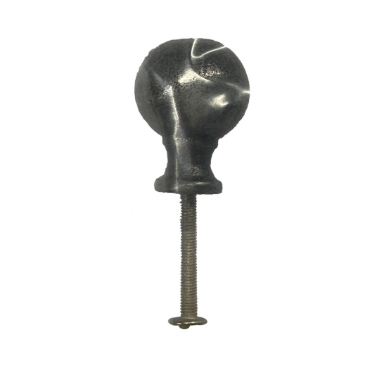 4 Pommeau Rond 25mm Fer Forgé