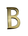 Lettre B En Laiton Poli Edm Fixation Invisible 10cm.