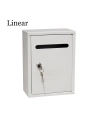Boîte À Lettres En Acier Modèle Linear Blanche