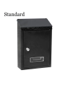 Boîte À Lettres En Acier Modèle Standard Noire