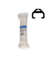 3 Écheveau Tressé Polypropylène Étendoir 25mts Blanc Edm