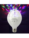 Ampoule Disco Led Rgb E27 3w Multicolore Rotation 360° Ø8x13cm Edm
