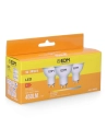 Kit 3 Ampoules Led Dichroïques Gu10 5w 450lm 3200k Lumière Chaude Ø5x5,5cm Edm