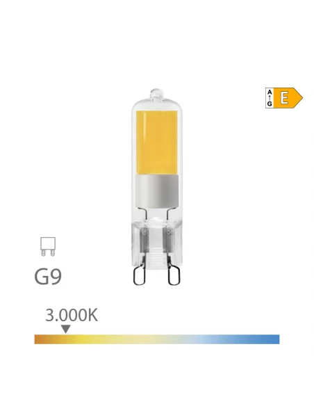 Ampoule Led G9 5w 550lm 3000k Lumière Chaude Mesures : Ø1,43x6,45cm