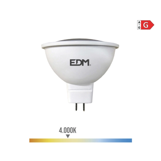 Ampoule Dichroïque Led Mr16 (GU5.3) 5w 12v 450lm 4000k Lumière Du Jour Ø5x5cm Edm