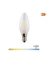 Ampoule Bougie Avec Filament Led. Verre Mat E14 4.5w 470lm 6400k Lumière Froide Ø3.5x9.8cm Edm