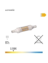 Ampoule Led Lineaire 78mm R7s 5.5w 600lm 3200k Lumière Chaude Base Ceramique Ø1.5x7.8cm Edm