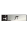Panneau Informatif ''LIFT'' (INOX Adhesif 0.8mm) 5x20cm
