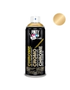 Peinture En Aérosol Spray Paint Pintyplus Art&Craft 520cc Effet Chromé Or C151