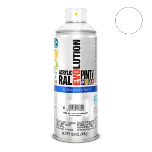 Peinture En Aérosol Pintyplus Evolution Water-Based 520cc Ral 9010 Blanc Pur