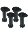 Pack 4 Pied De Meuble Ronde Pt11 130-200mm Ne 96301 Micel