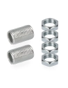 5 Tige Filetée 20mm Avec Écrou Sous Emballage (2 Tiges Et 4 Écrous)