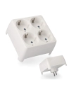 Fiche Multiprise 4 Prises Sous Film Rétractable T/Tl 16a 250v 2400w 4,8mm Edm
