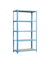 Etagère légère sans vis MADERCLICK PLUS 5/500 BLEU/BOIS BLEU/BOIS 2000x1000x500 - SIMONRACK