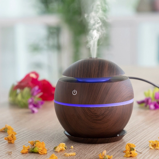 Noyer Foncé Innovagoods Diffuseur D'arômes Mini Humidificateur.